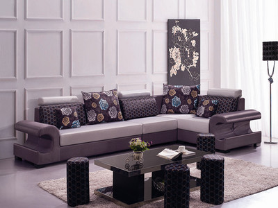 探尋時(shí)尚與舒適的完美結(jié)合 佛山順德旺府家具紫色布藝組合沙發(fā)詳解